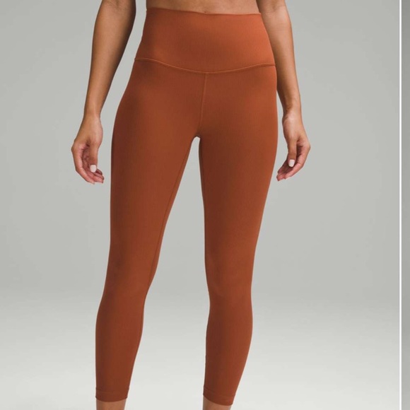 lululemon athletica Pants - Lululemon Align Ribbed High-Rise Pant 25" Sable